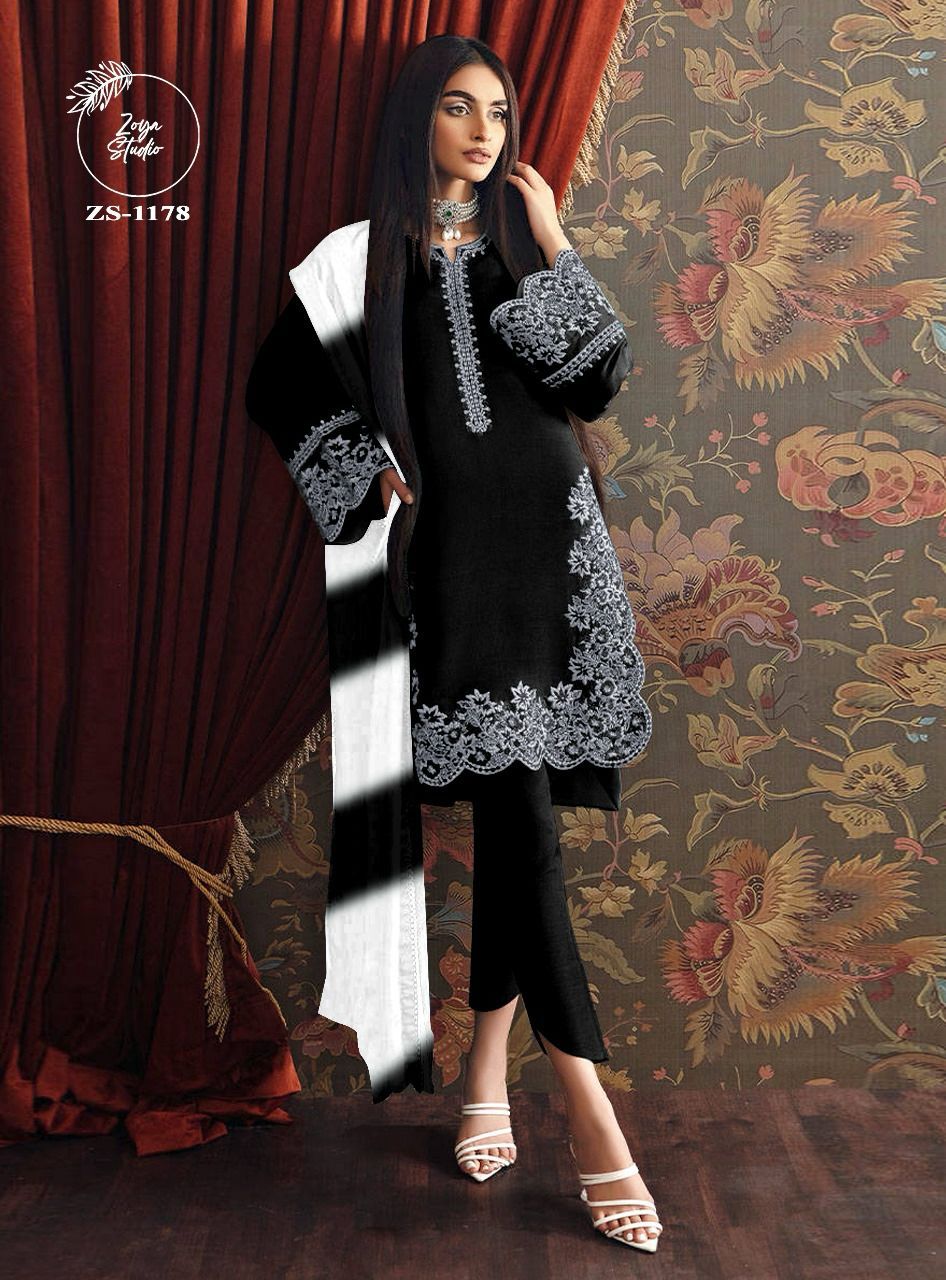 Designer stylish Tunic Heavy Stylish Embroidery & Cutwork In Sleeve With Attractive Embroidery In Neck With Cutwork In Kurti & Pant With Chinon Duptta