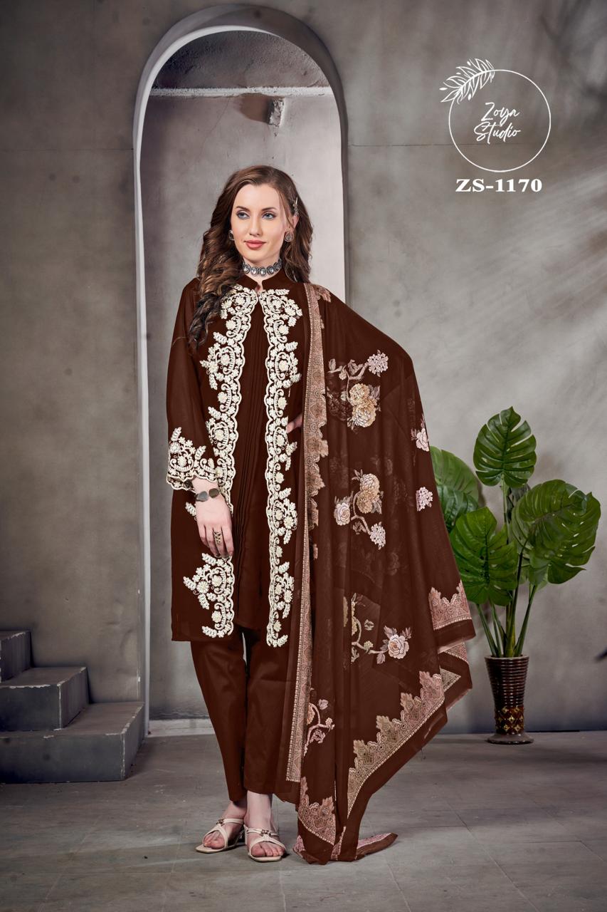 Designer stylish Jacekt With Heavy Embroidery& Handwork With Lace & Cut Work with Glamours Gorgeous Heavy Embroidery sleevs With paired with designer Strachable Pant Removable Inner & Digital Print Dupatta