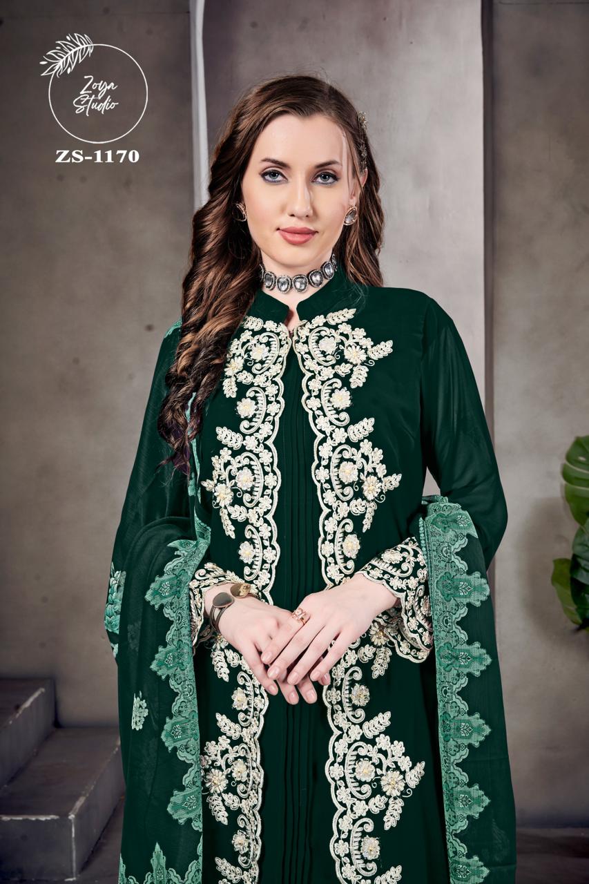 Designer stylish Jacekt With Heavy Embroidery& Handwork With Lace & Cut Work with Glamours Gorgeous Heavy Embroidery sleevs With paired with designer Strachable Pant Removable Inner & Digital Print Dupatta