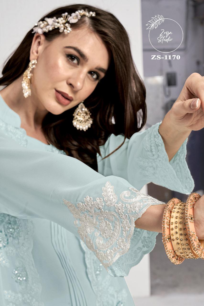 Designer stylish Jacekt With Heavy Embroidery& Handwork With Lace & Cut Work with Glamours Gorgeous Heavy Embroidery sleevs With paired with designer Strachable Pant Removable Inner & Digital Print Dupatta