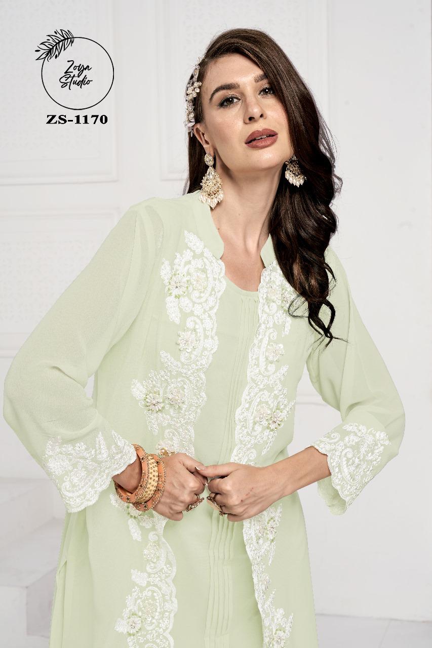 Designer stylish Jacekt With Heavy Embroidery& Handwork With Lace & Cut Work with Glamours Gorgeous Heavy Embroidery sleevs With paired with designer Strachable Pant Removable Inner & Digital Print Dupatta